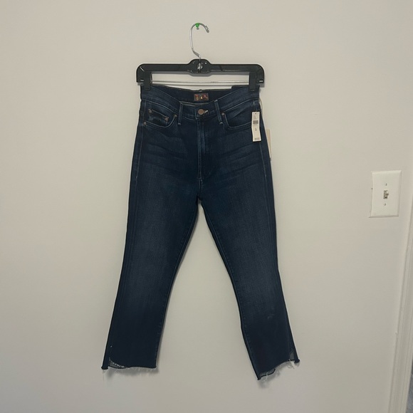 Mother The Insider Crop Step Fray Jeans in Color Sake to Me, Size 28. - Picture 10 of 10